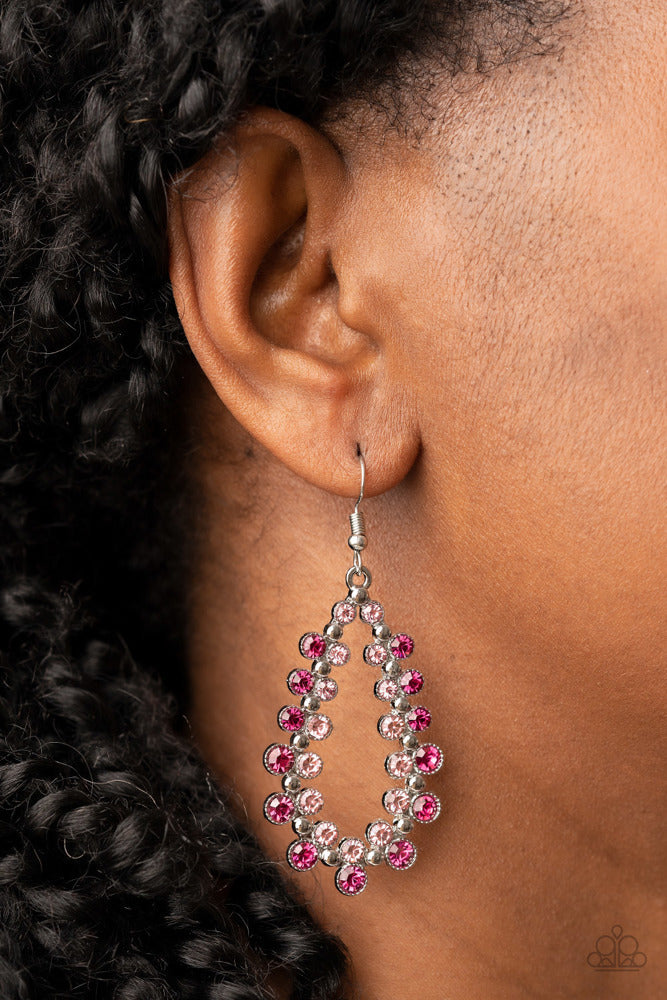 ​Its About to GLOW Down Earrings - Pink