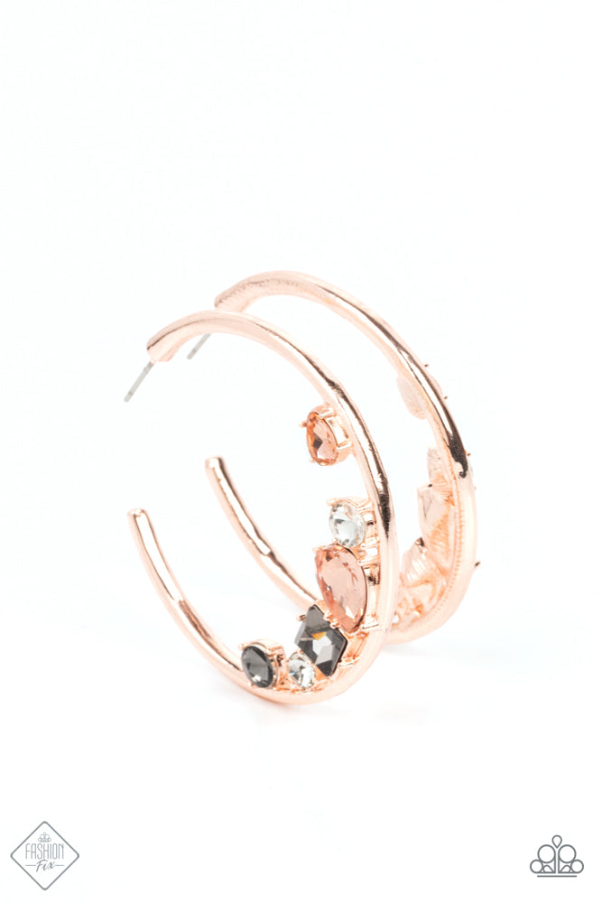Attractive Allure Earrings - Rose Gold image 2
