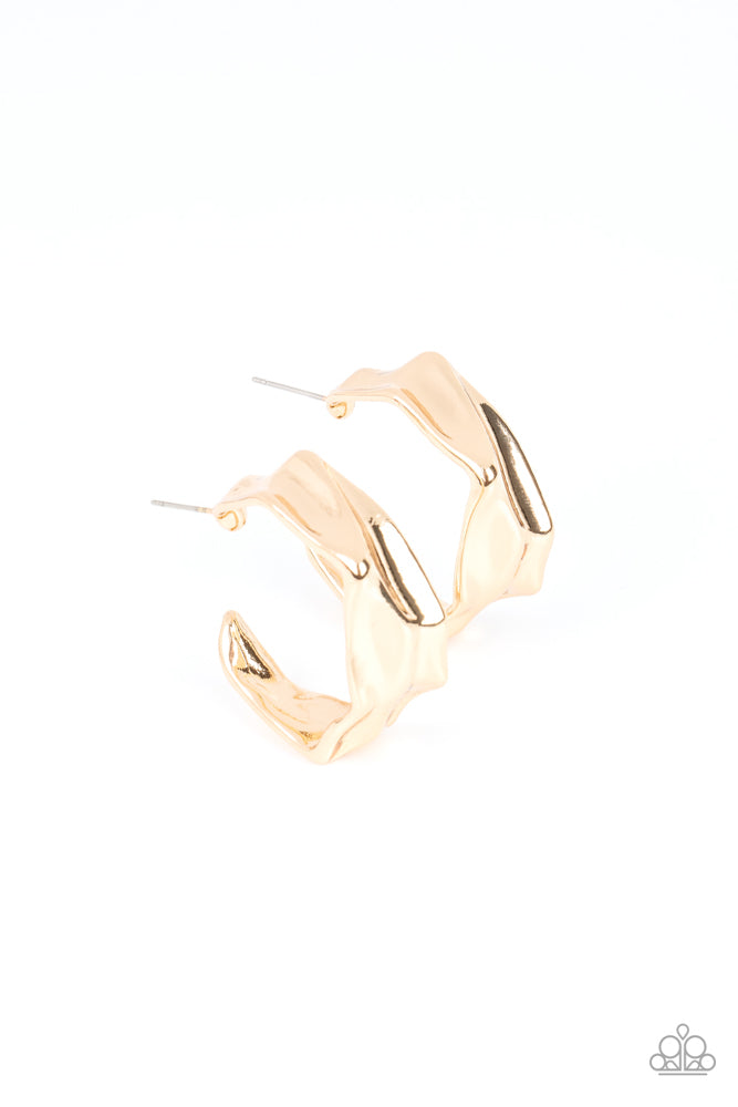 Cutting Edge Couture Earrings - Gold image 2