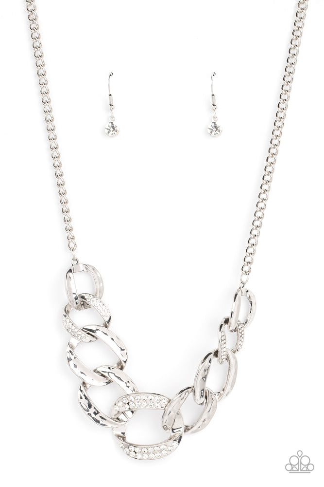Bombshell Bling Necklace - White image 2