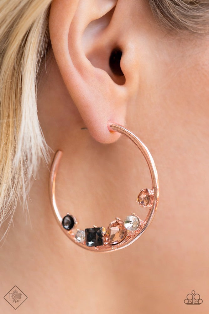 Attractive Allure Earrings - Rose Gold image 3