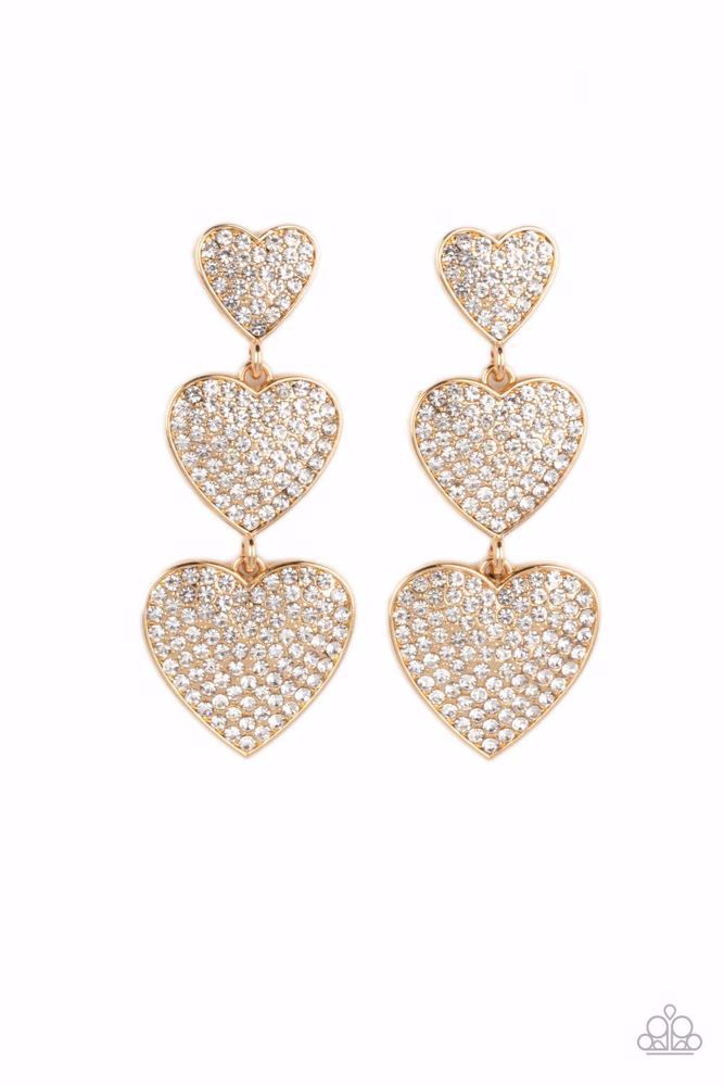 Couples Retreat Earrings - Gold image 2