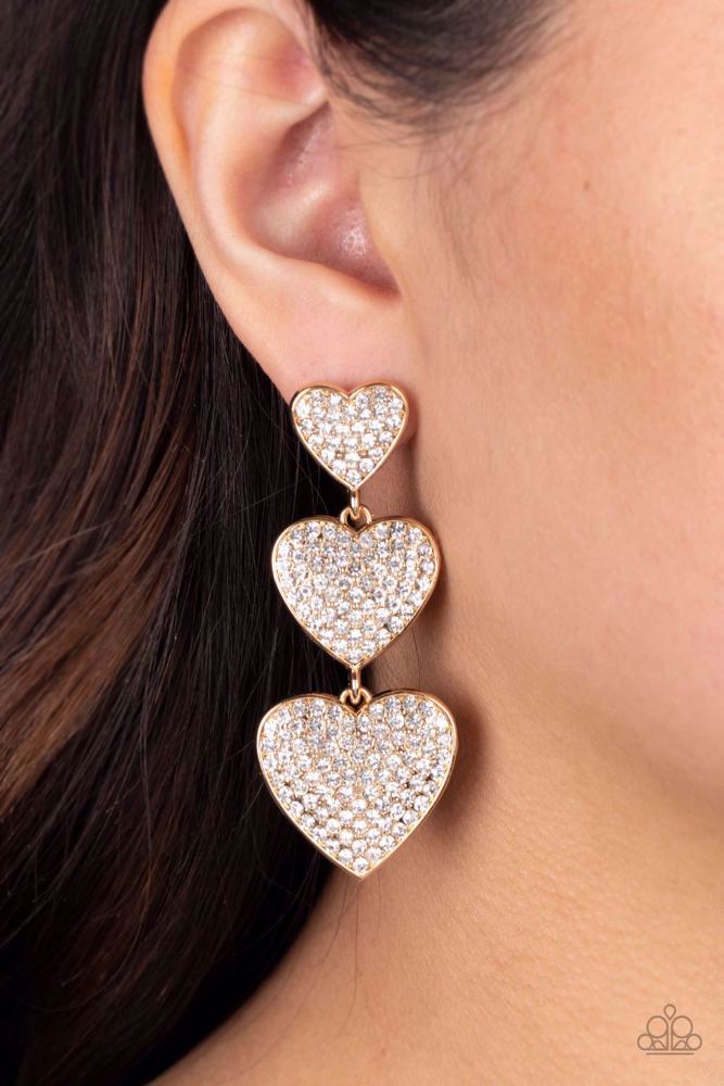 Couples Retreat Earrings - Gold