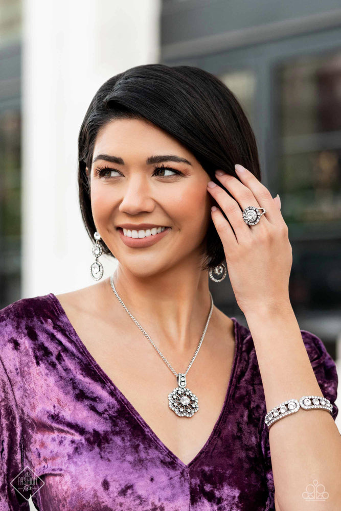 Fiercely 5th Avenue - Complete Trend Blend - January 2023 Fashion Fix Jewelry Set - Silver | Paparazzi Accessories