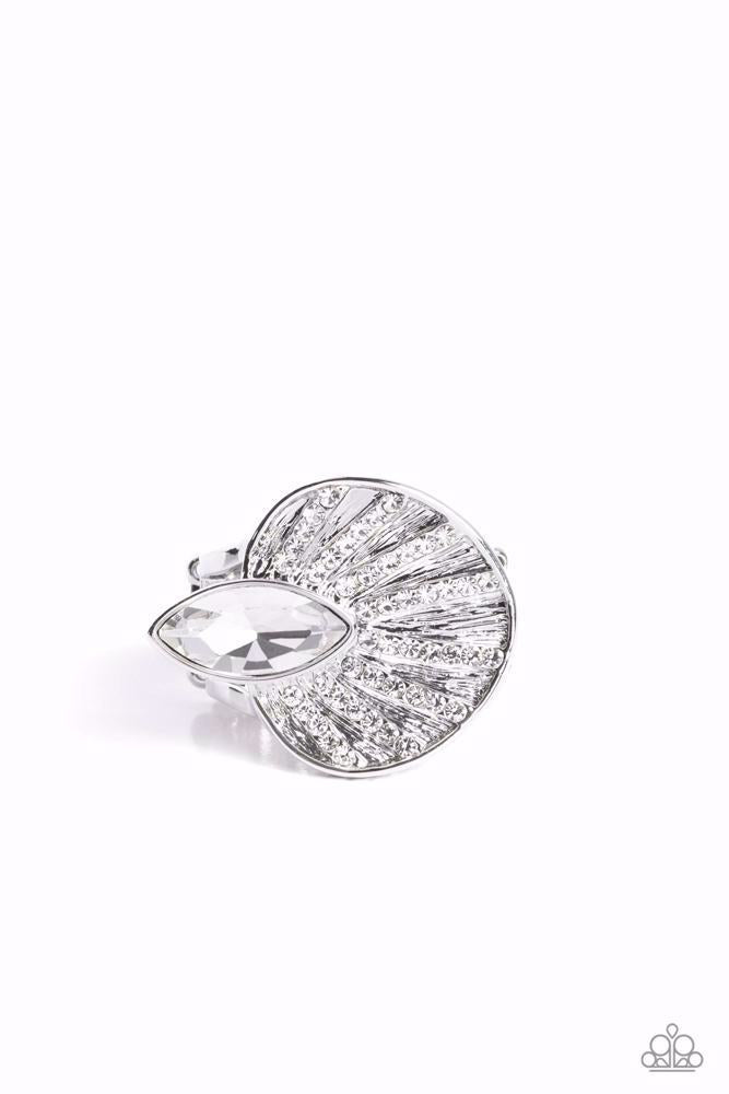 Fan Dance Dazzle - White | Paparazzi Accessories