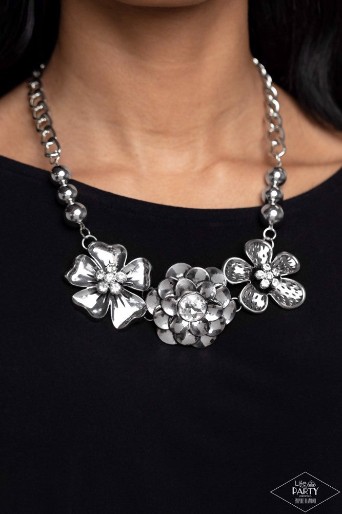 Abloom Necklace - Silver | Paparazzi Accessories image 3