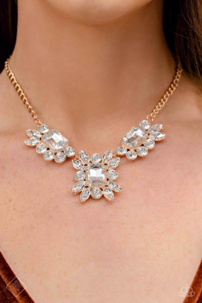 Fiercely 5th Avenue - Complete Trend Blend-FFA-0323 Jewelry Set - Gold | Paparazzi Accessories
