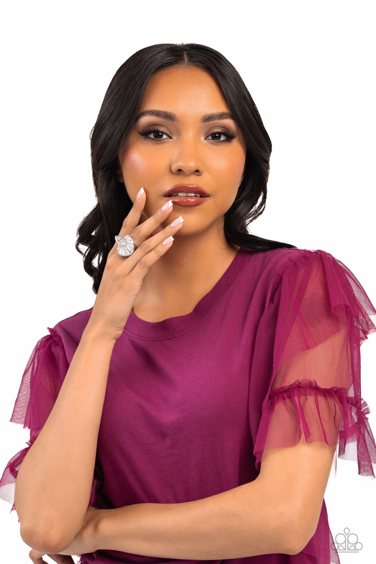 Fan Dance Dazzle - White | Paparazzi Accessories