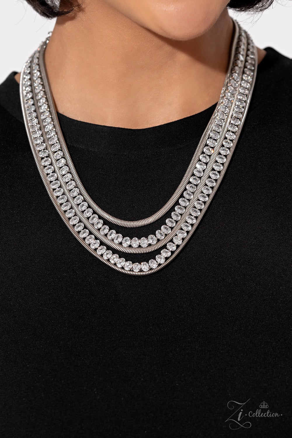 Tenacious Necklace - White | Paparazzi Accessories image 3