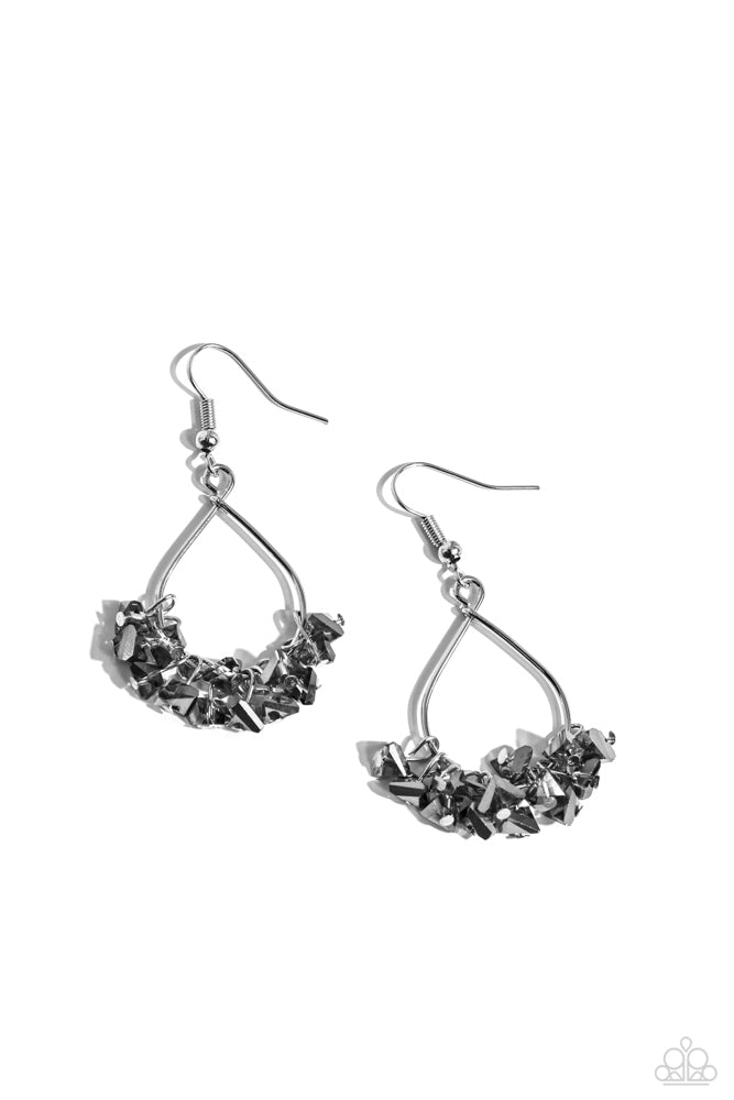 Charm of the Century Earrings - Silver | Paparazzi Accessories image 2