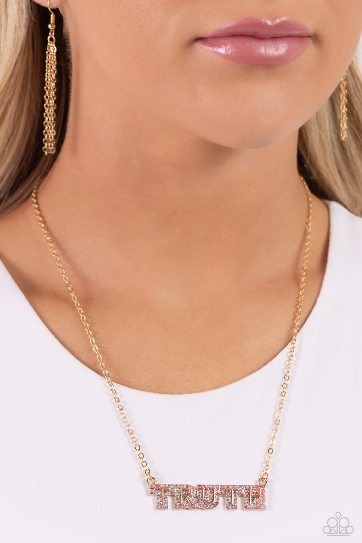 Truth Trinket Necklace - Gold | Paparazzi Accessories image 3