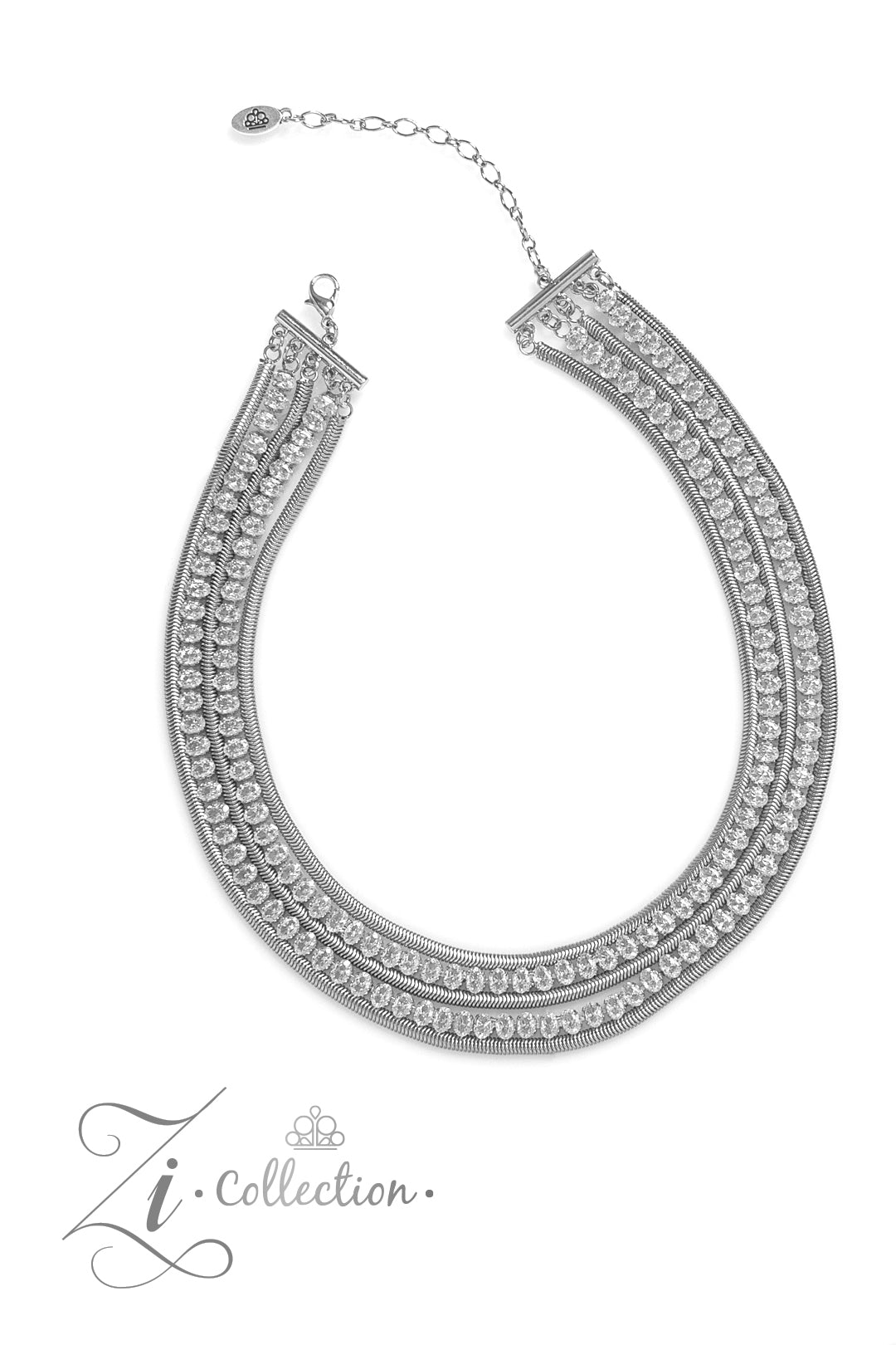 Tenacious Necklace - White | Paparazzi Accessories image 2