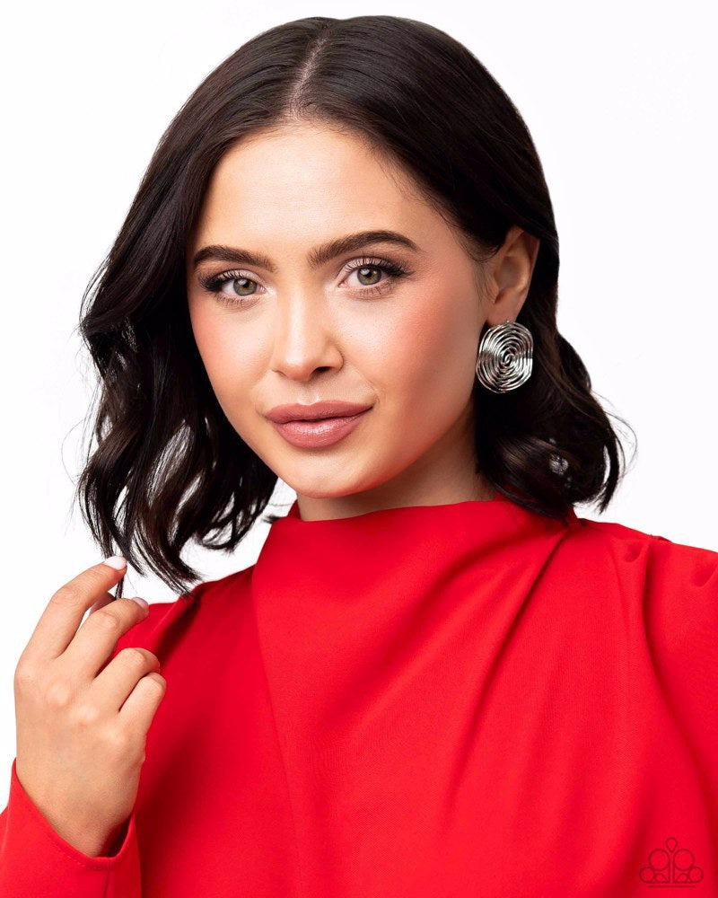 COIL Over Earrings - Silver
