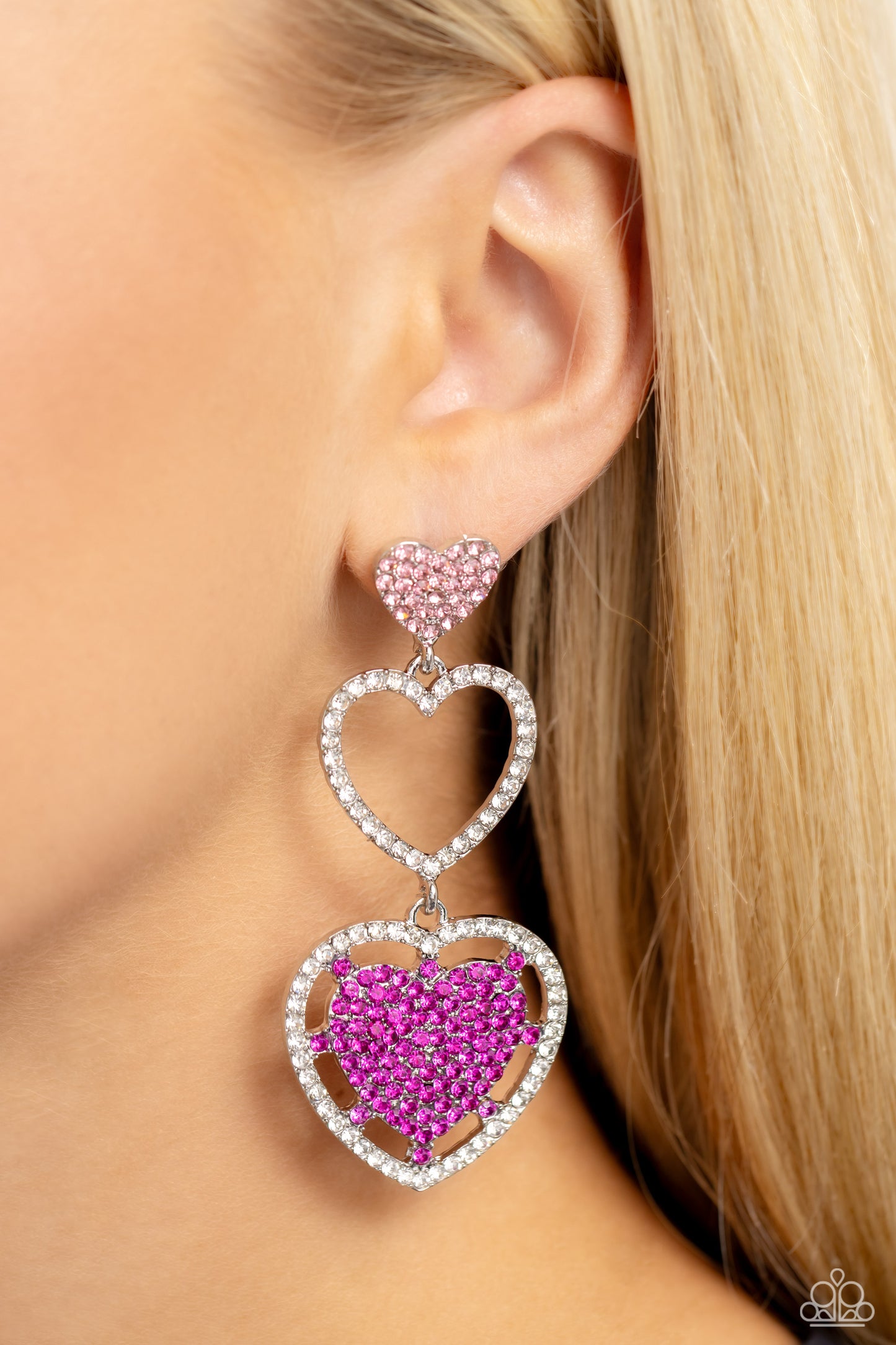 Couples Celebration Earrings - Pink