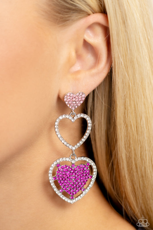 Couples Celebration Earrings - Pink