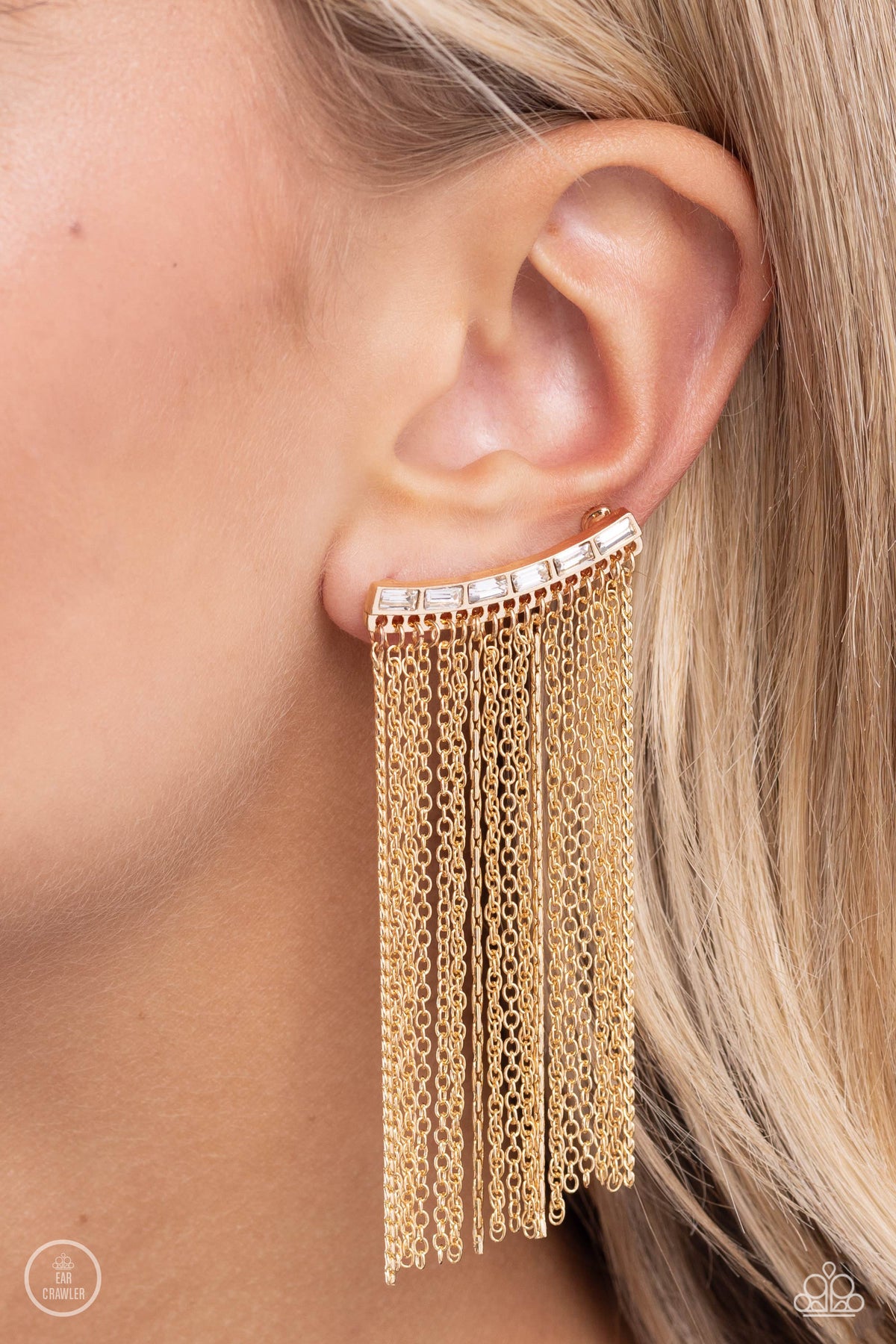 Feuding Fringe - Gold | Paparazzi Accessories