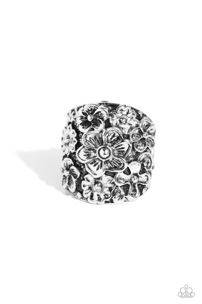 Burnished Bouquet Ring - Silver image 2
