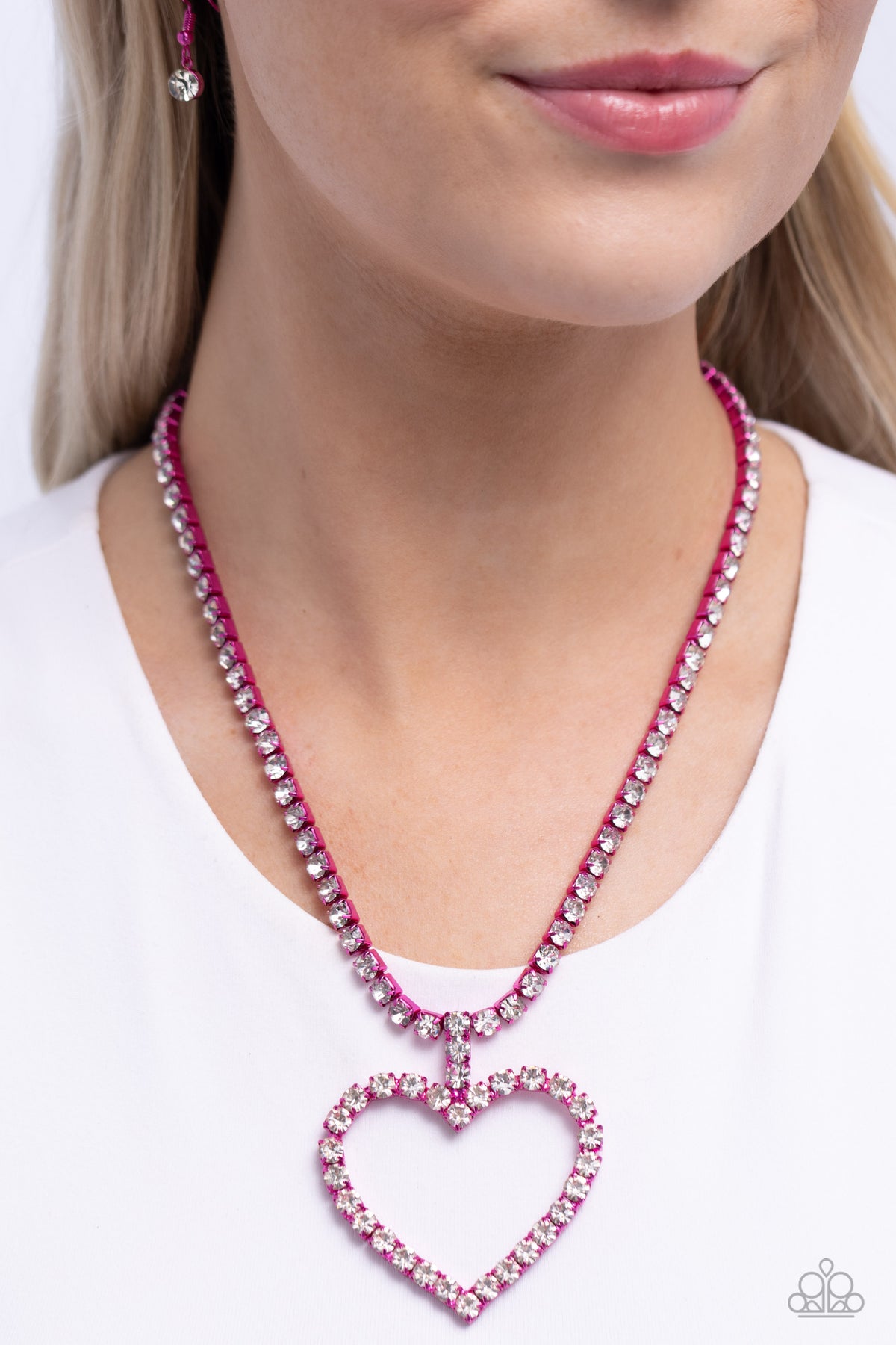 Flirting Fancy Necklace - Pink image 3