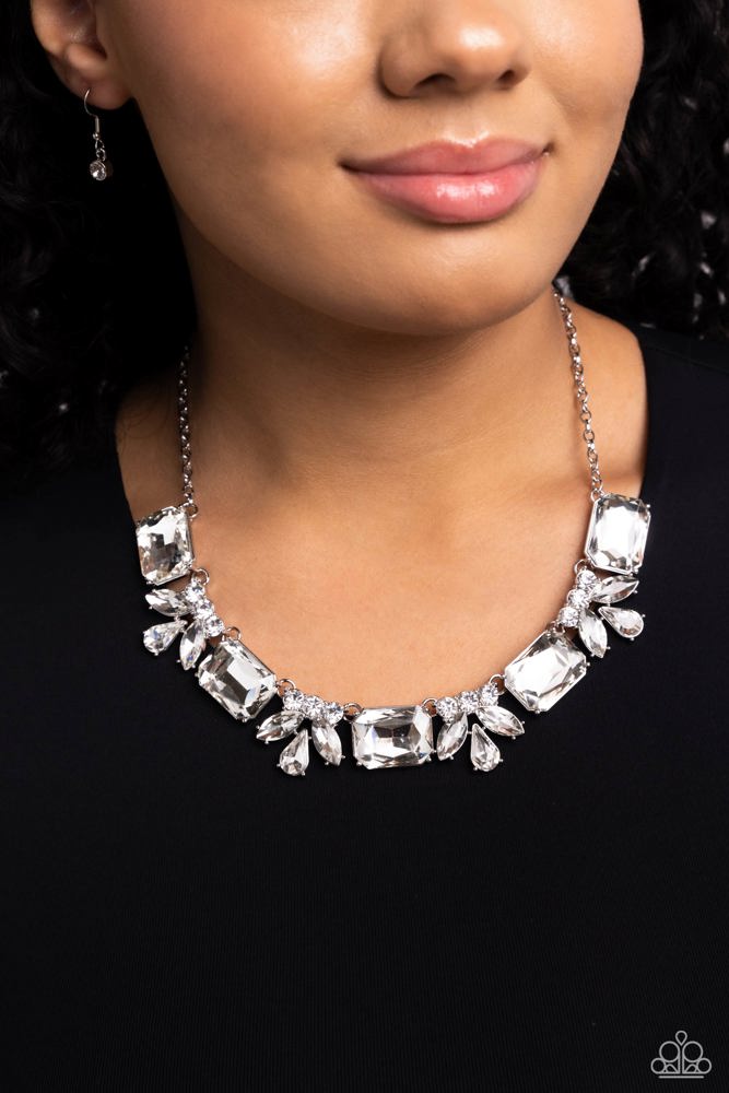 Long Live Sparkle Necklace - White image 3