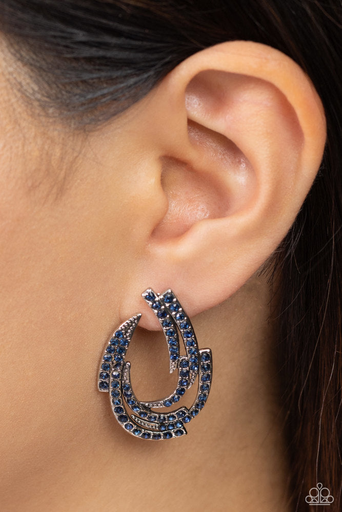 ​Cosmic Chaos Earrings - Blue | Paparazzi Accessories