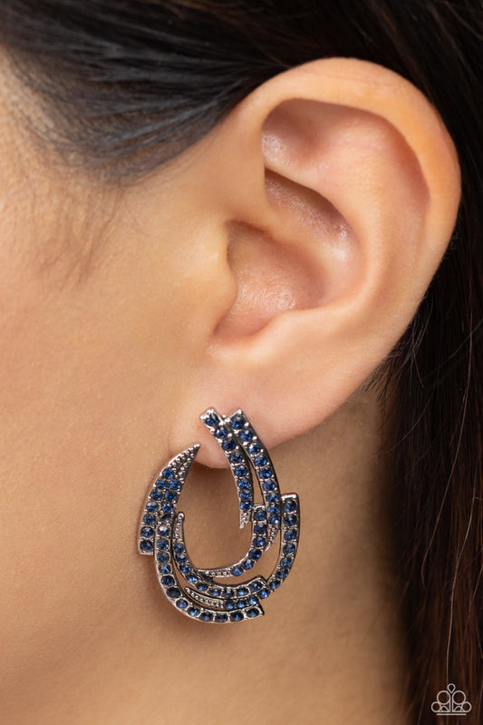 ​Cosmic Chaos Earrings - Blue | Paparazzi Accessories