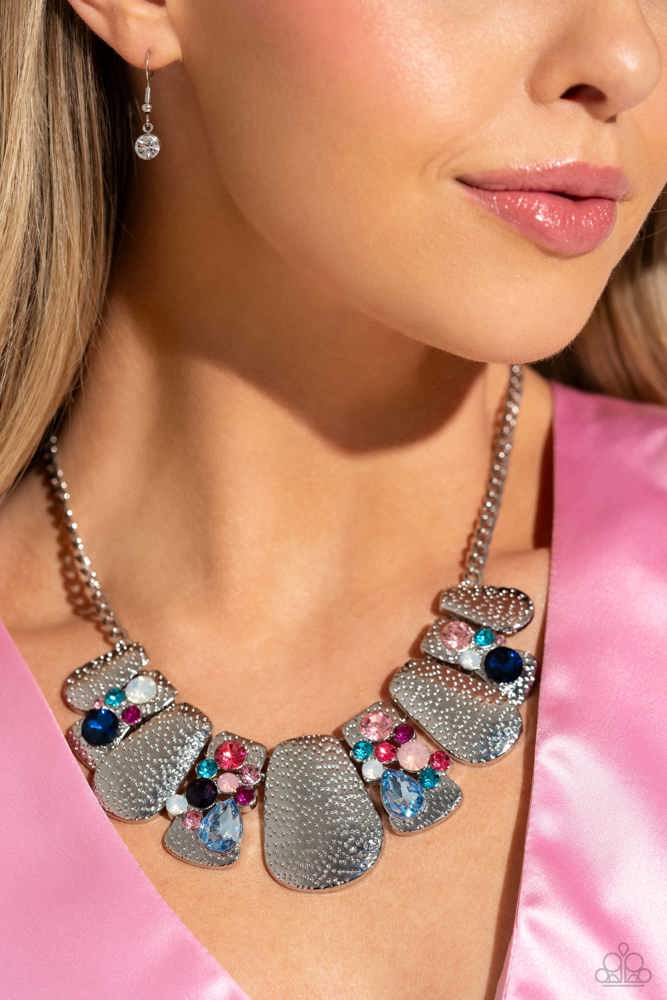Multicolored Mayhem Necklace - Multi | Paparazzi Accessories image 3