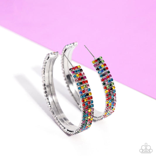 Stacked Symmetry - Multi | Paparazzi Accessories