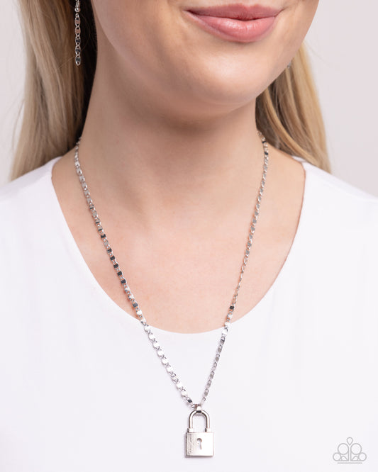 Locked Lesson - Silver | Paparazzi Accessories