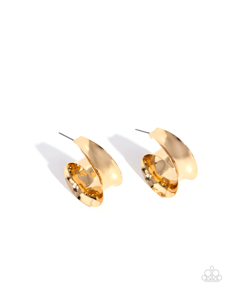 Curly Cadence Earrings - Gold image 2