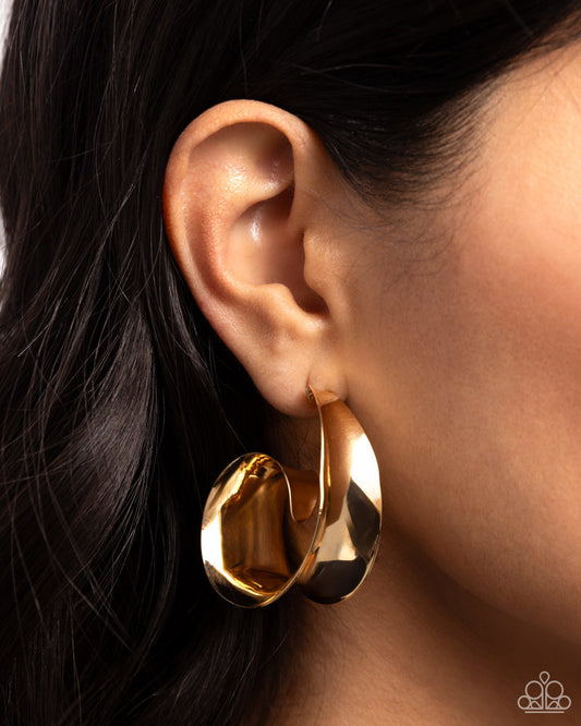 Curly Cadence Earrings - Gold