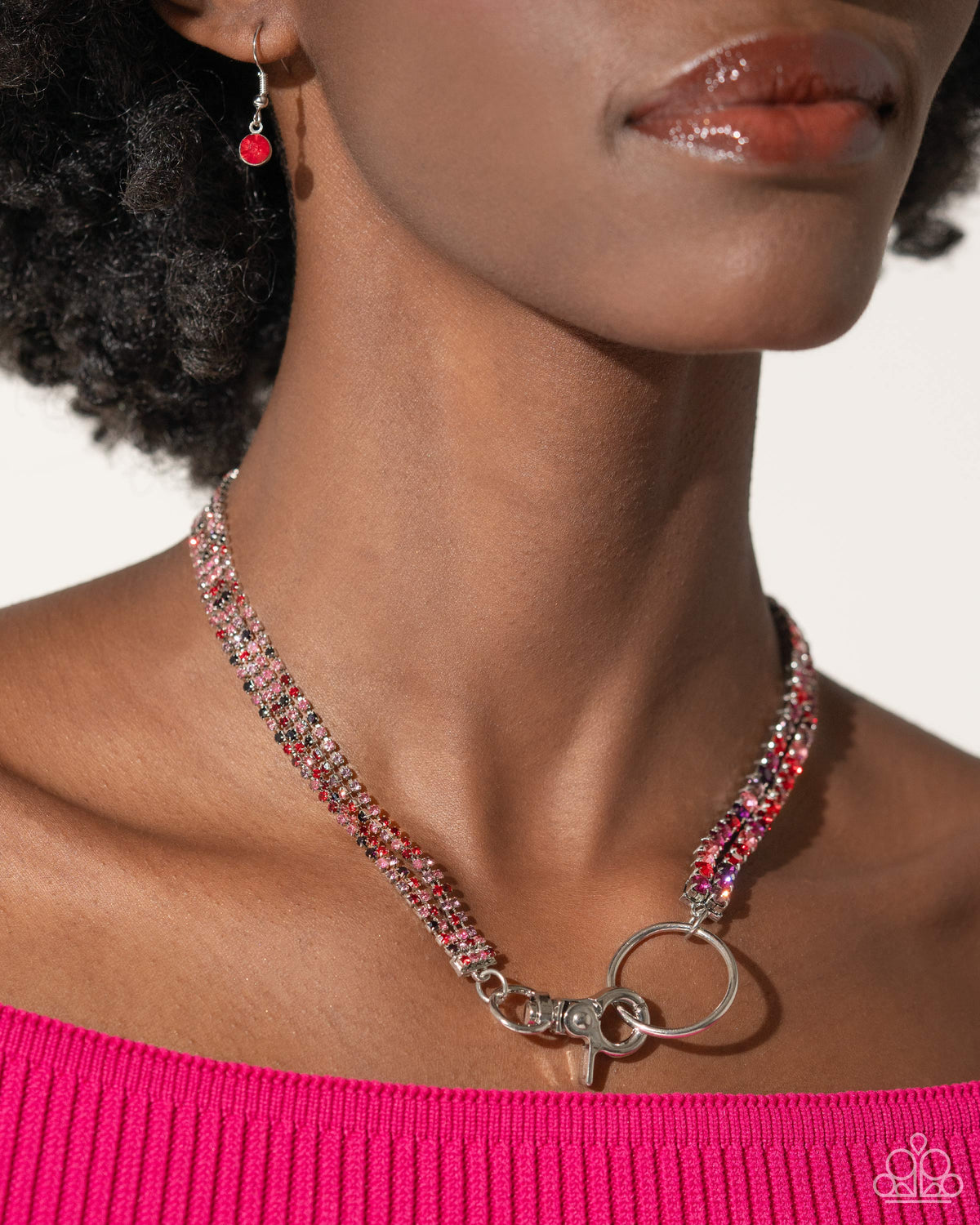 Chic Connection Necklace - Red | Paparazzi Accessories image 3