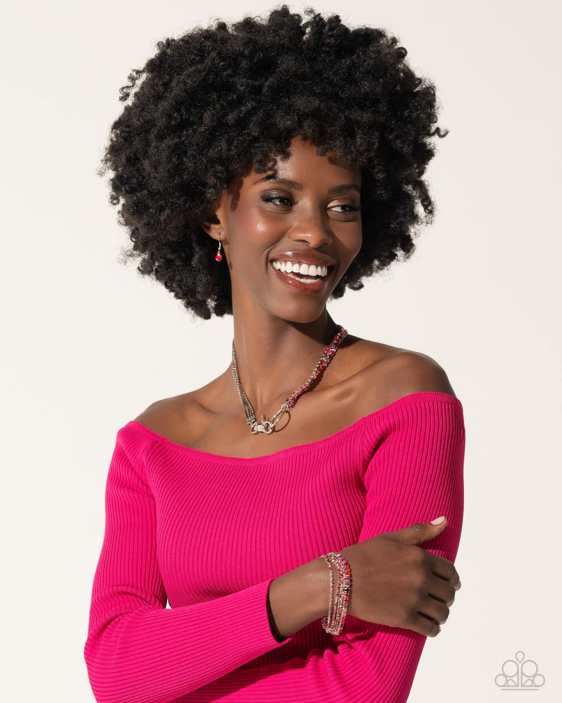 Chic Connection Necklace - Red | Paparazzi Accessories