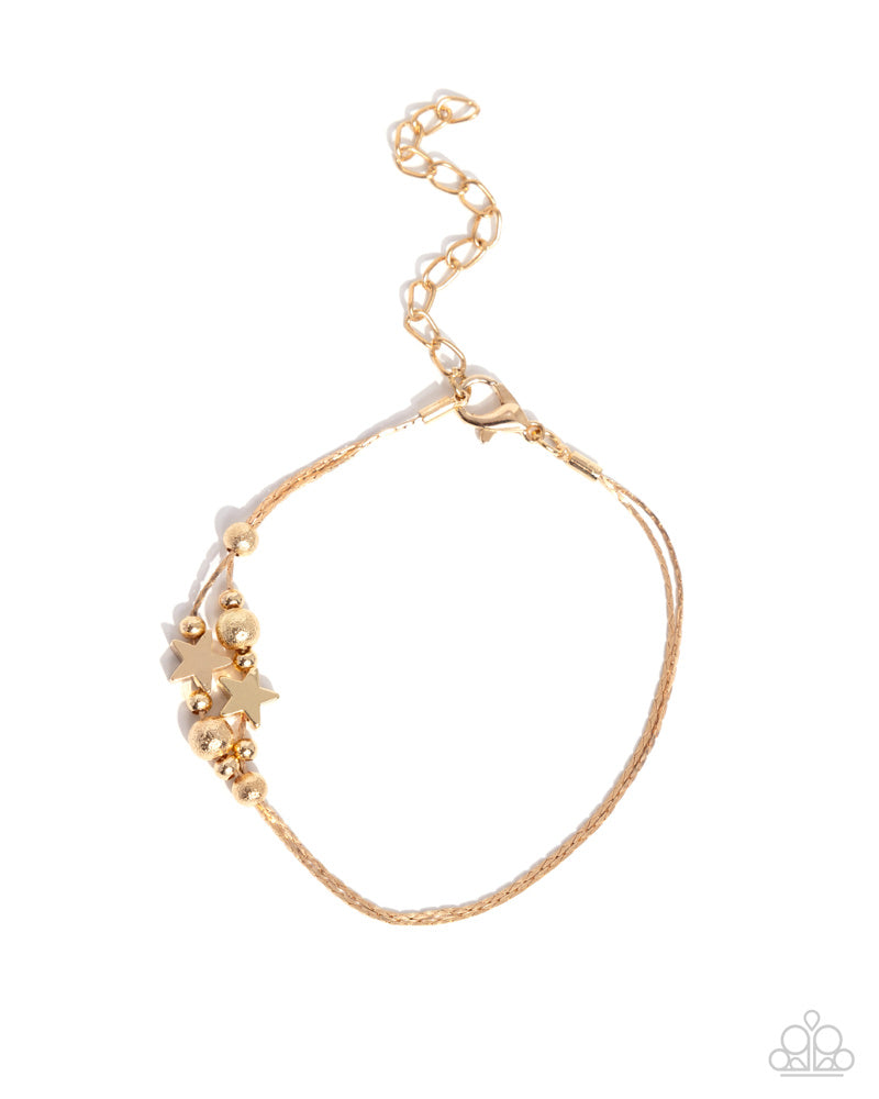 Stellar Specialty Bracelet - Gold | Paparazzi Accessories image 2