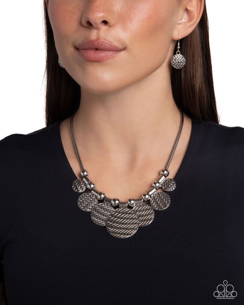 Indigenously Urban Necklace - Silver | Paparazzi Accessories image 3