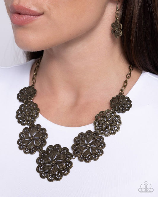 Basketful of Blossoms - Brass | Paparazzi Accessories