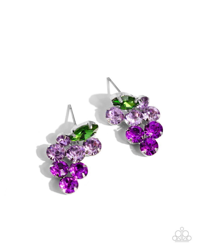Grapevine Grace Earrings - Purple | Paparazzi Accessories image 2