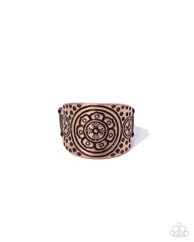 Elegant Engravement - Copper | Paparazzi Accessories