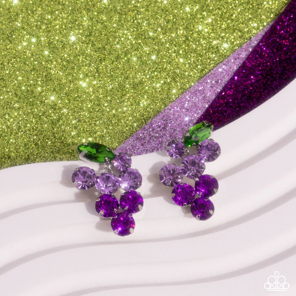 Grapevine Grace Earrings - Purple | Paparazzi Accessories