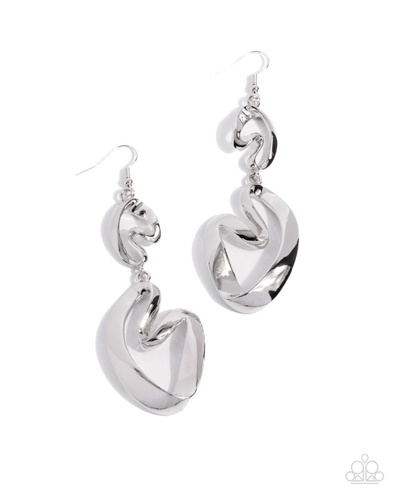 Abstract Angles - Silver | Paparazzi Accessories