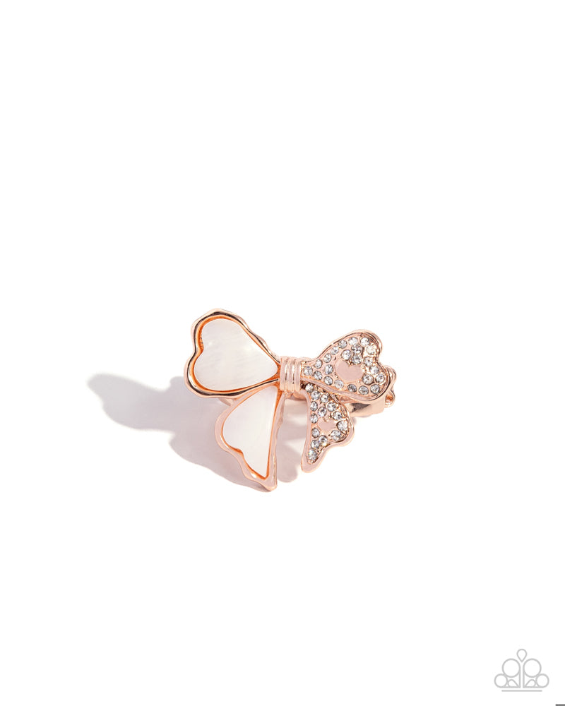 BOW-stopper - Rose Gold | Paparazzi Accessories