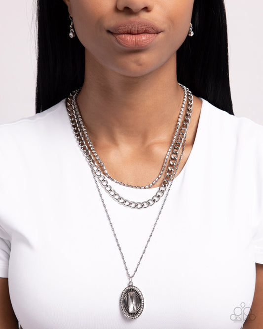 Edgy Empire - White | Paparazzi Accessories