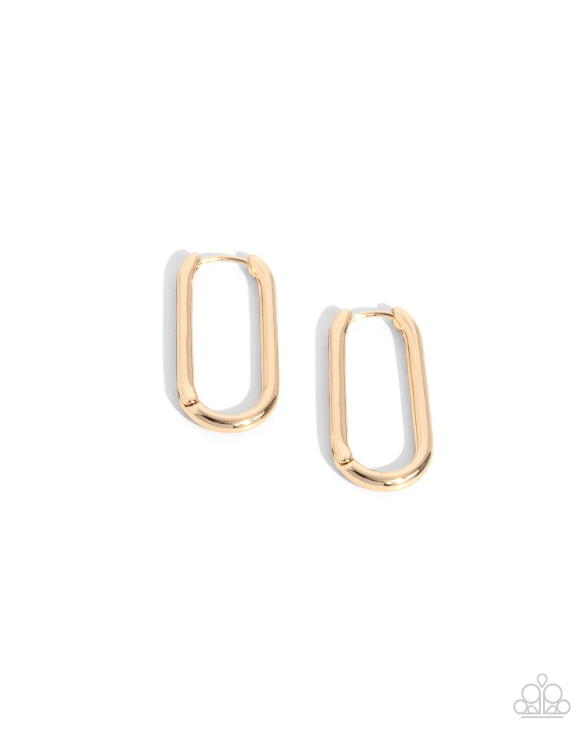 Paramount Paperclips Earrings - Gold | Paparazzi Accessories image 2