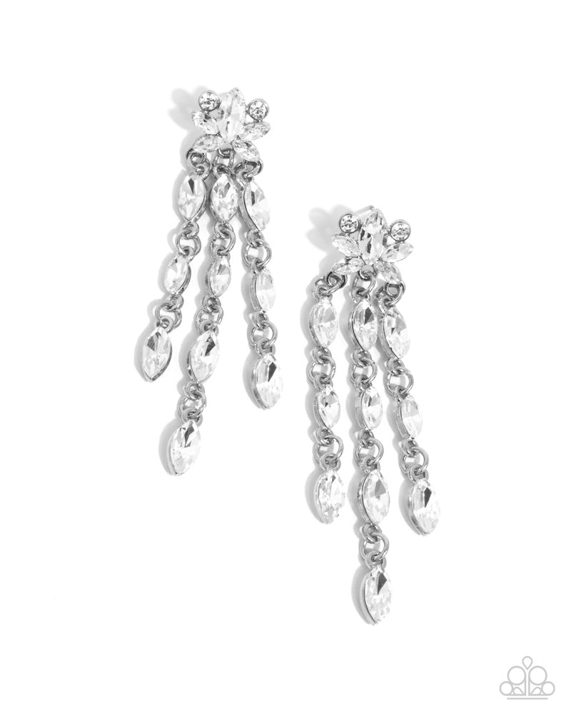 Lively Lure Earrings - White image 2