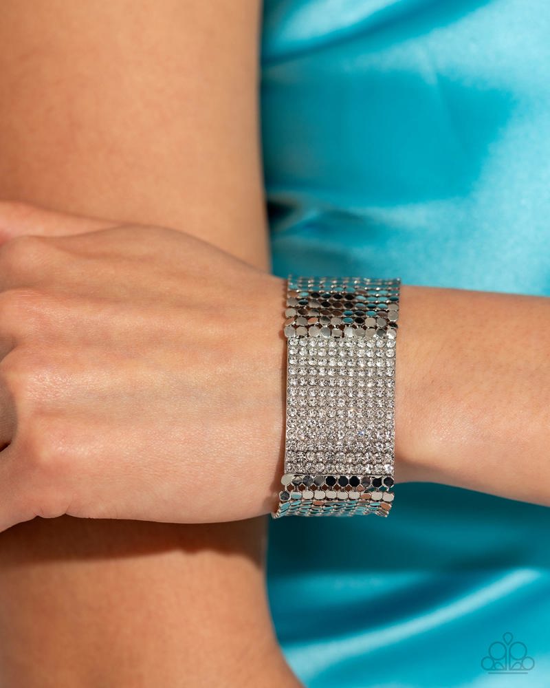 Disco Dame - White | Paparazzi Accessories