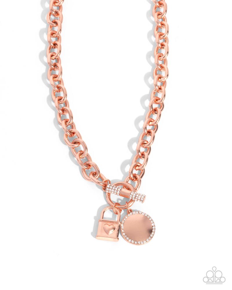Locked Lady - Copper | Paparazzi Accessories