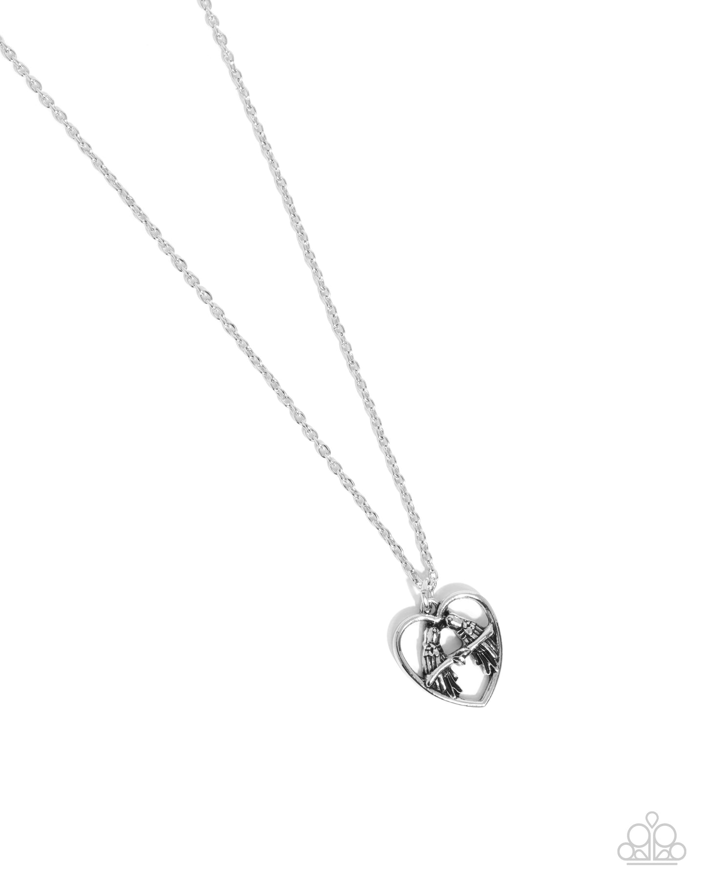 Brilliant Birds Necklace - Silver | Paparazzi Accessories image 2