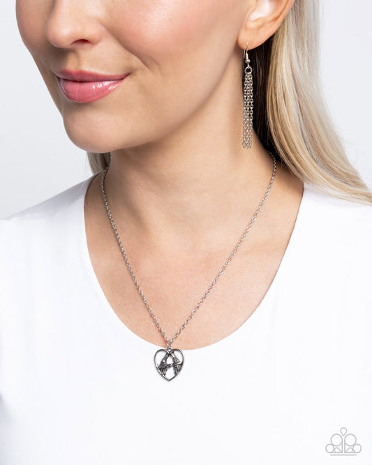 Brilliant Birds Necklace - Silver | Paparazzi Accessories image 3