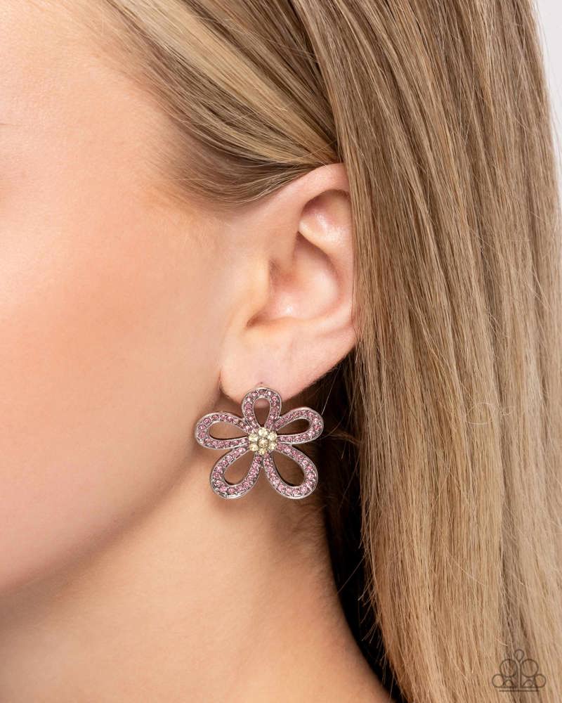 Blooming Belle Earrings - Pink
