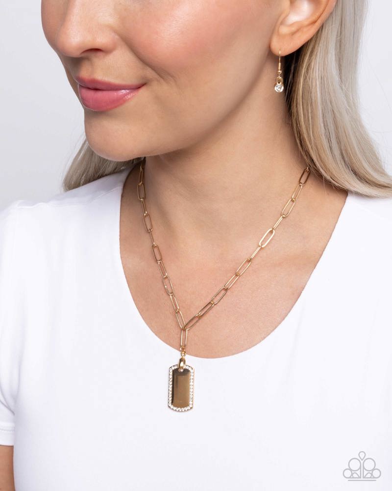 Simple Street Necklace - Gold image 3