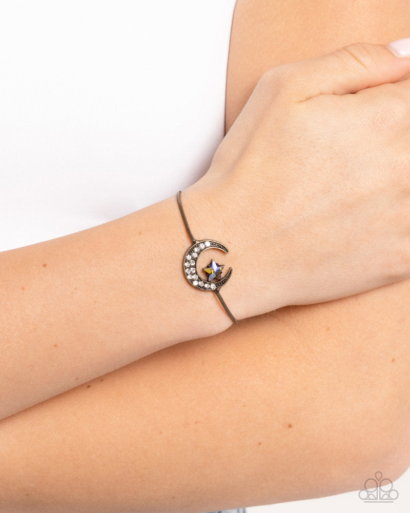 Abstract Atmosphere Bracelet - Brass | Paparazzi Accessories